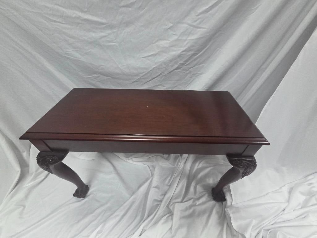 Story & Clark Mahogany Baby Grand Piano with Bench and Curved Side Table - 8