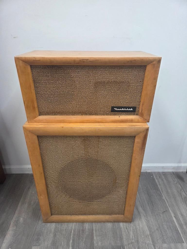 Group of Vintage Mid-Century Wood Speaker Cabinets (1 of 11)