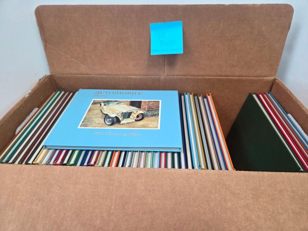 Box of Approximately 40 "Automobile Quarterly" Hardcover Volumes (1 of 7)