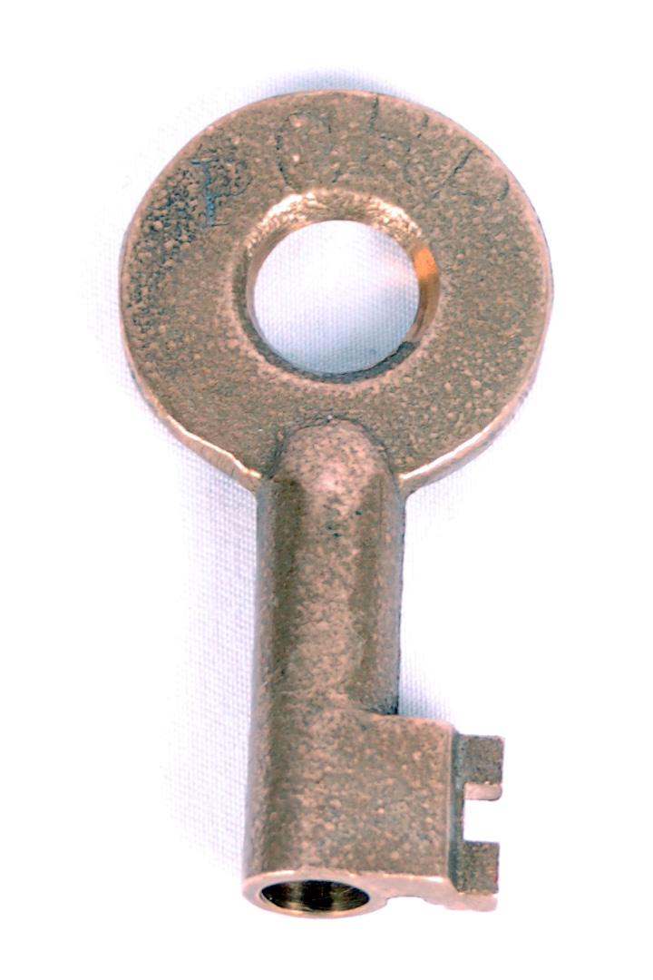 Adlake Penn Central Railroad Brass Switch Key: Adlake Penn Central Railroad Brass Switch KeyAdlake Penn Central Railroad Brass Switch Key. Embossed with PCRR on the front and ADLAKE on the reverse. Stampings have light fading in spots but is other