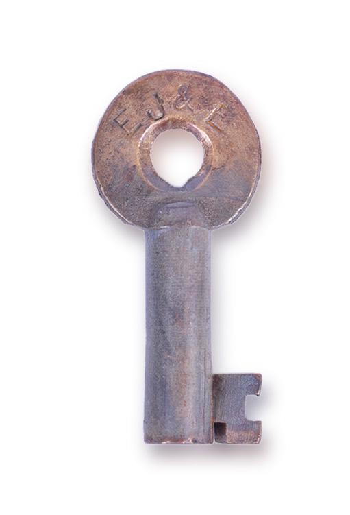 Elgin, Joliet & Eastern Railroad Adlake Switch Key: Elgin, Joliet & Eastern Railroad Adlake Switch Key Elgin, Joliet & Eastern Railroad Adlake Switch Key. Stamped E J & E on the front with Adlake and serial number 15983 on the reverse. Adlake stamping
