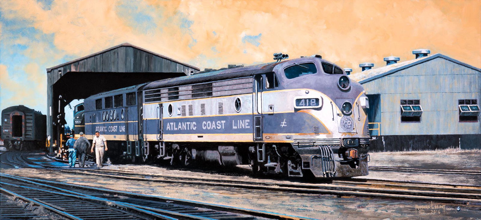 Robert L. Hunt, Faded Glory, Framed oil on canvas, 14" (1 of 1)