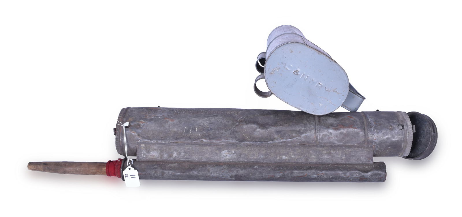 Wabash and Chicago and Northwestern Railroad Flagman (1 of 4)