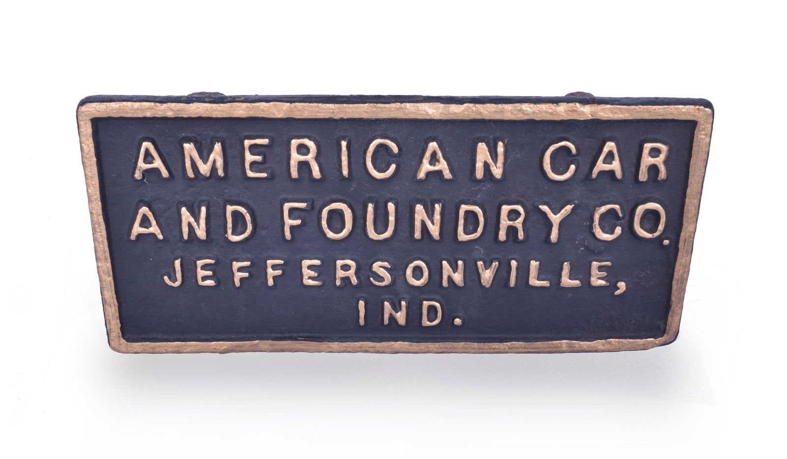 American Car and Foundry Co. Cast Iron Sign (1 of 2)