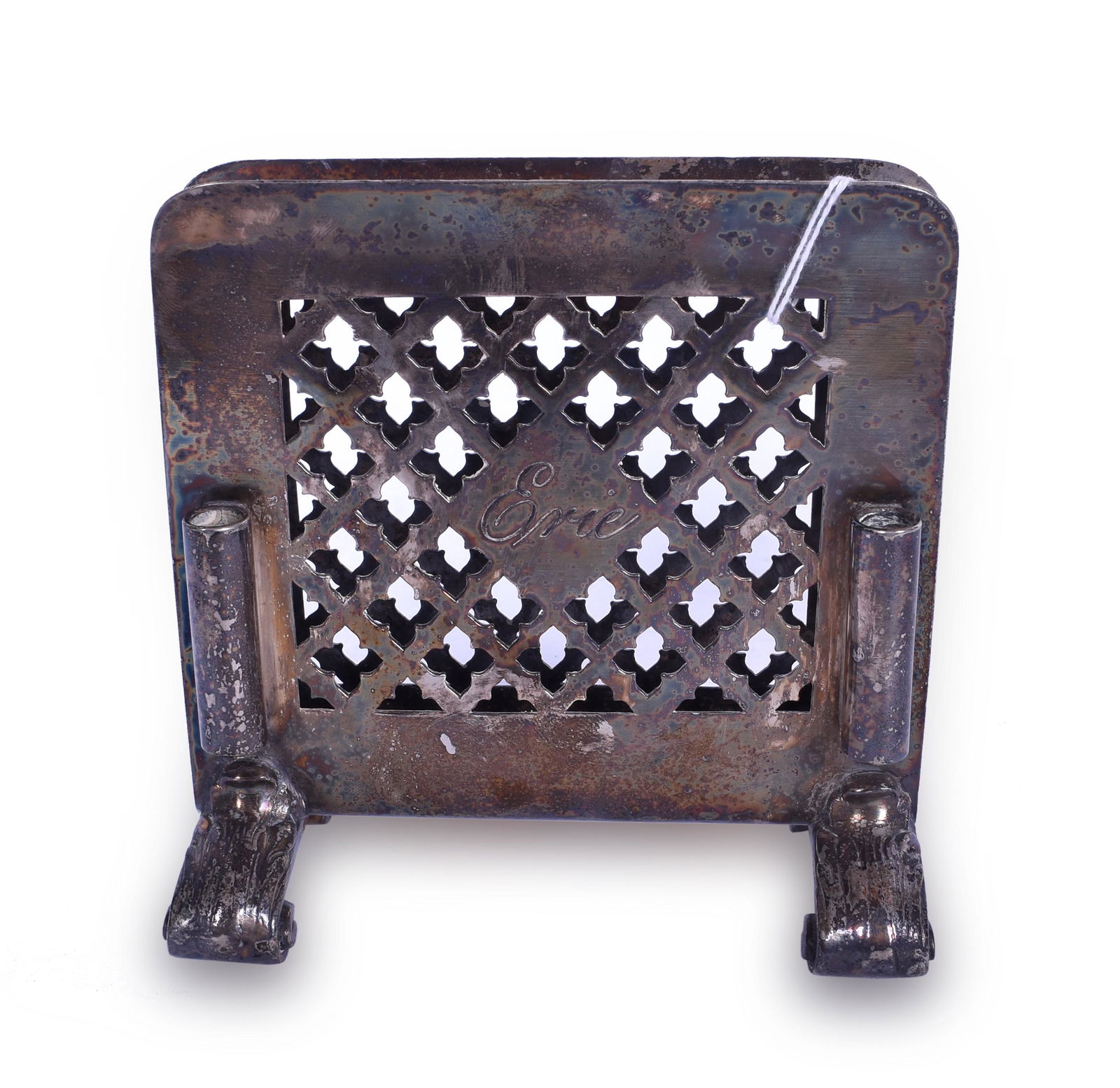 Reed & Barton Soldered Silver Erie Railroad Menu Holder (1 of 2)