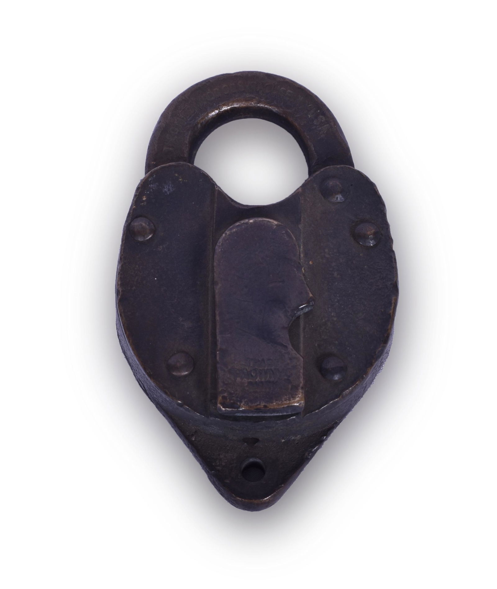 O.M. Edwards Kansas City Southern Heart Shaped Brass (1 of 2)