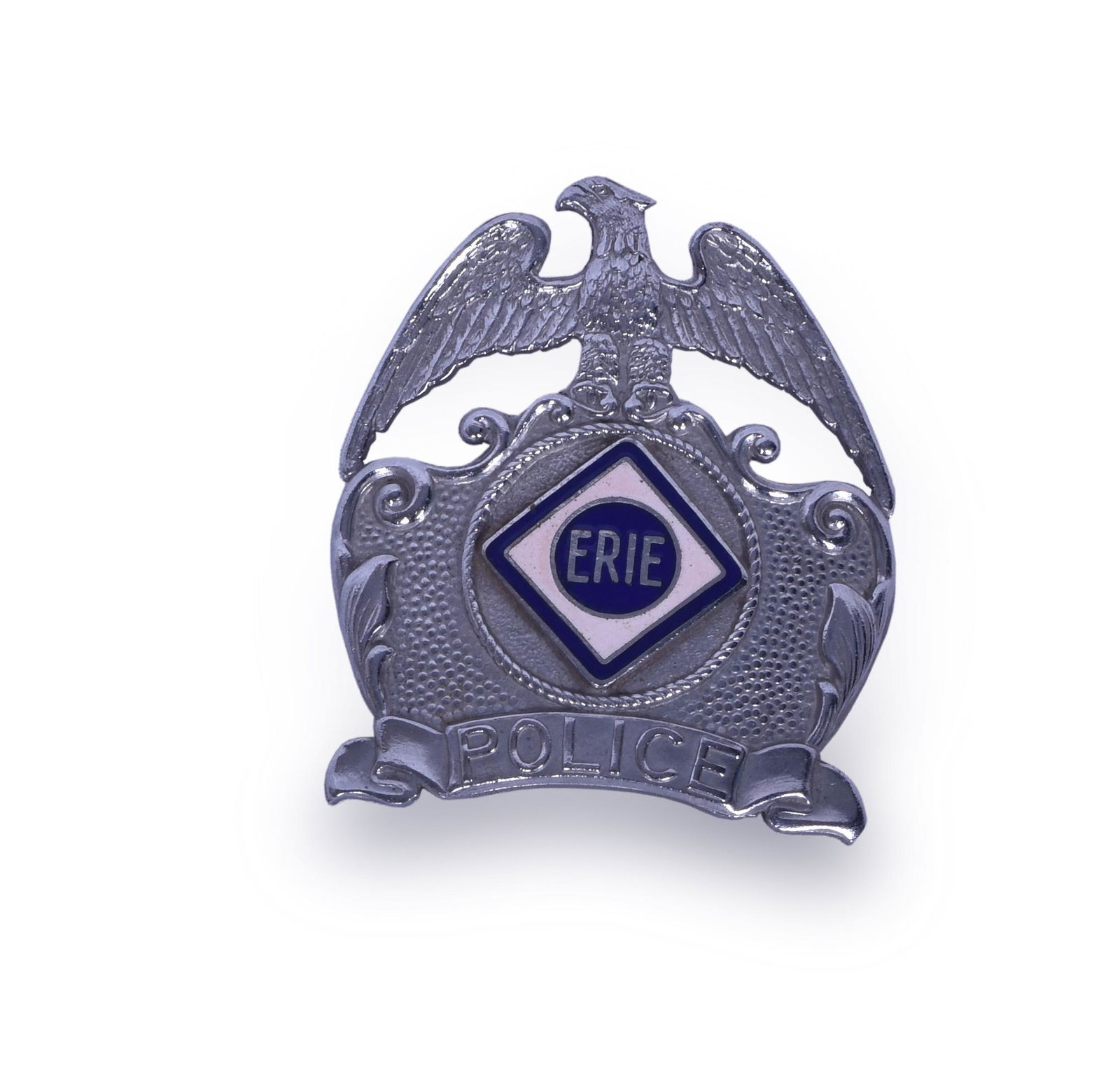 Erie Railroad F.G. Clover Co. Police Badge (1 of 3)