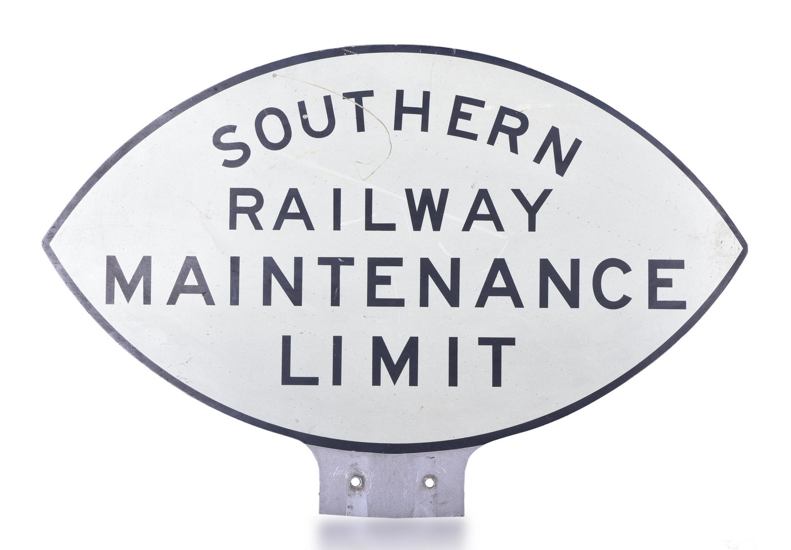 Southern Railway Aluminum Maintenance Limit Sign (1 of 3)