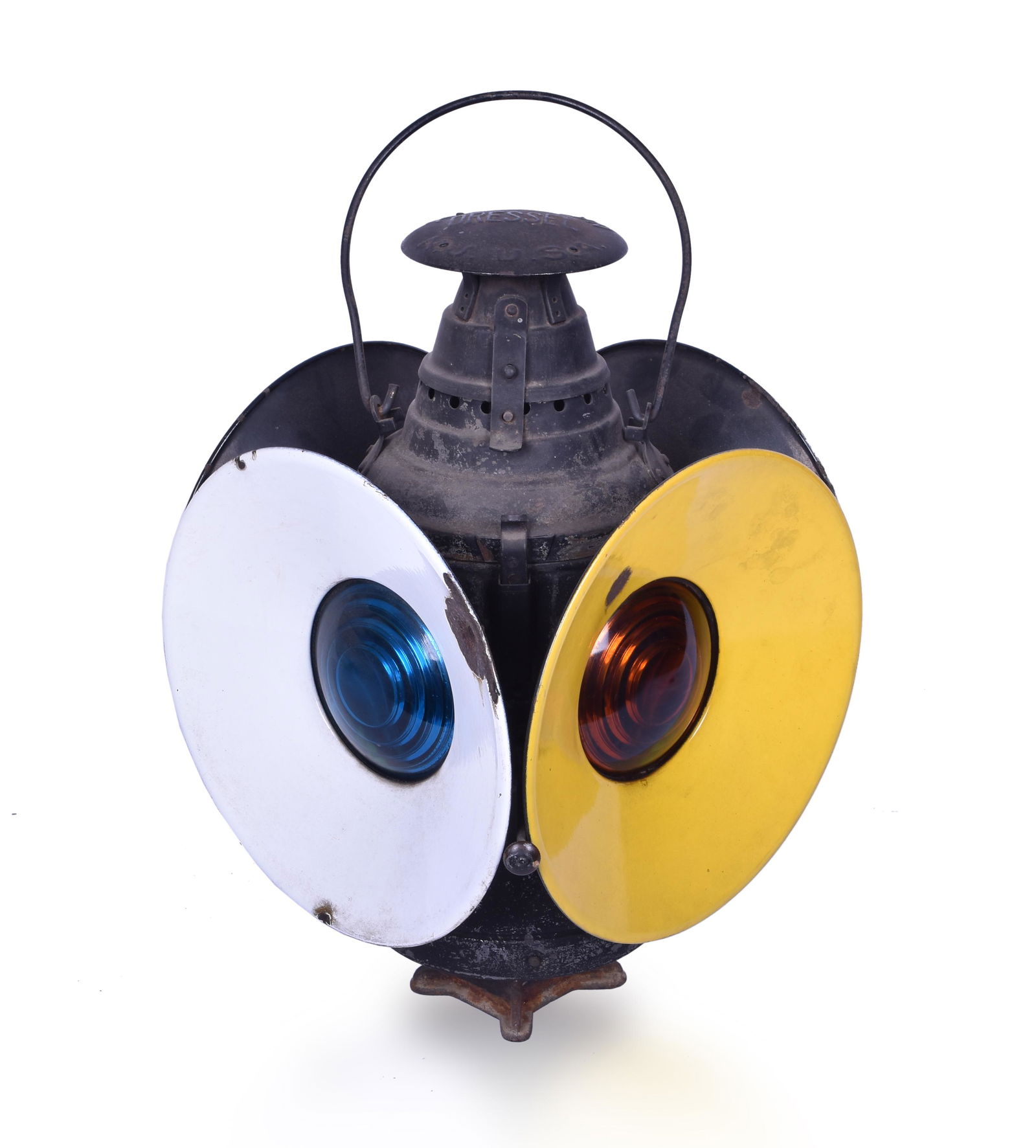 Dressel Railroad Switch Lantern w/ White and Yellow (1 of 4)