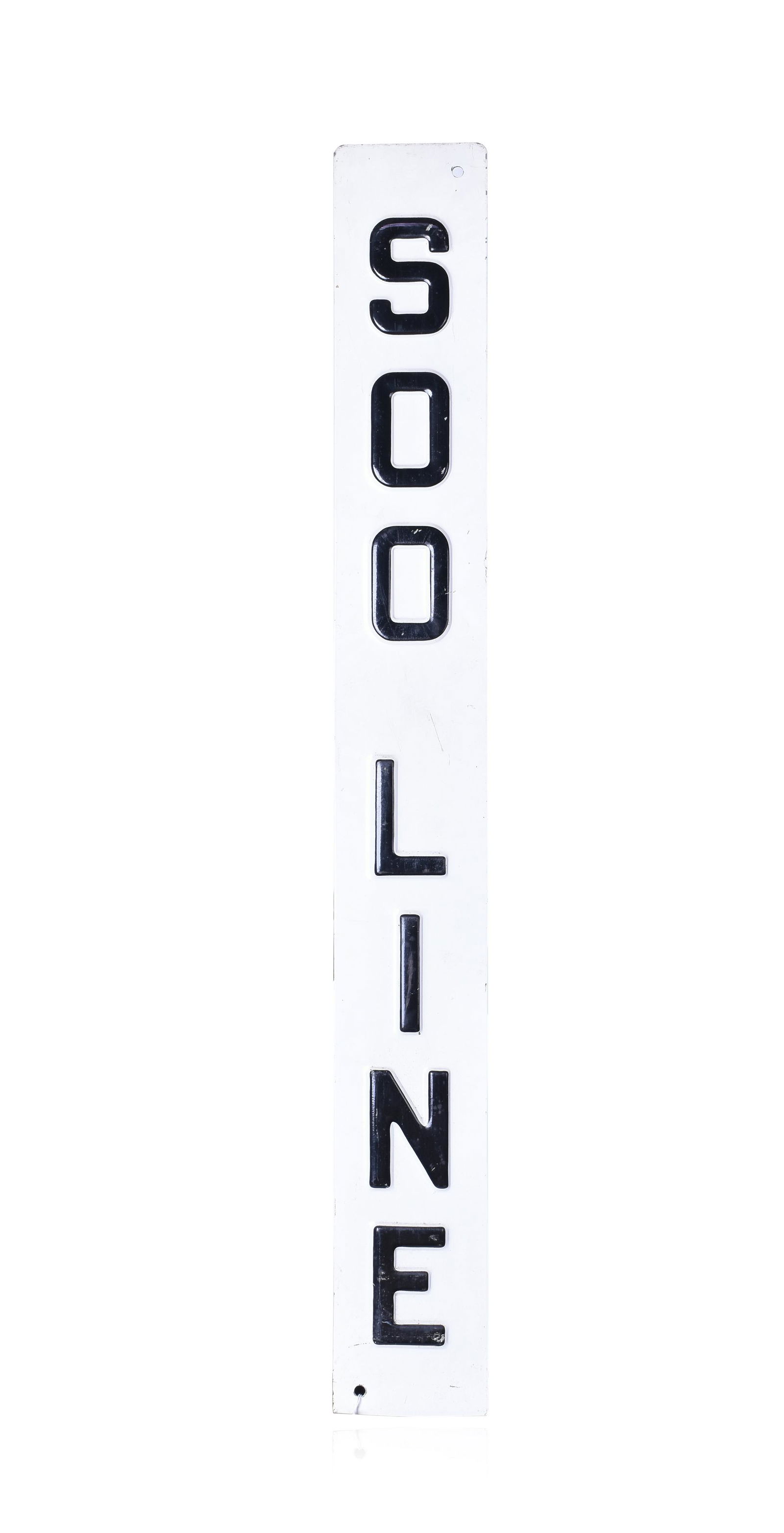 Soo Line Railroad Embossed Steel Sign (1 of 2)