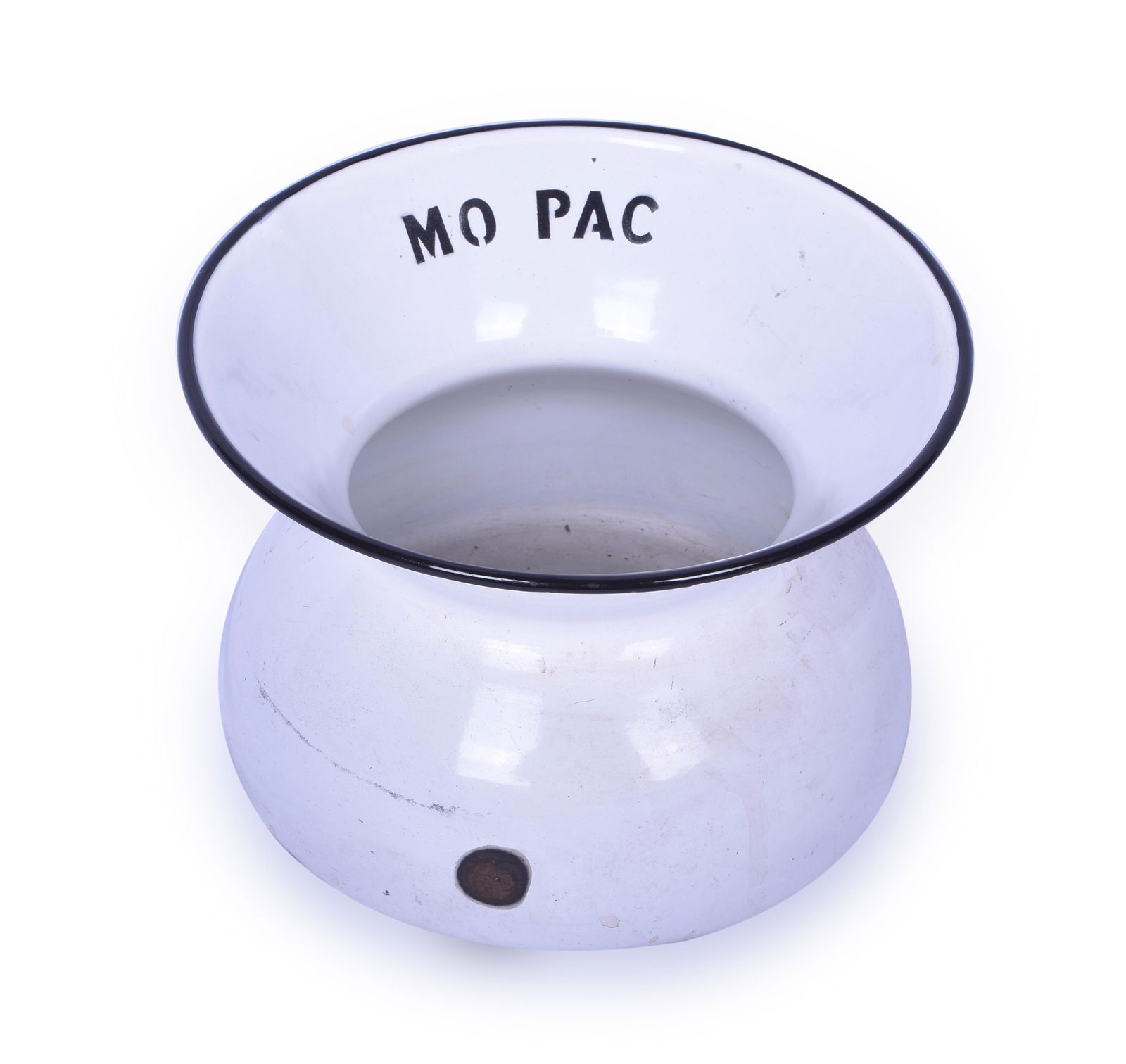 Missouri Pacific Railroad Porcelain Spittoon (1 of 5)