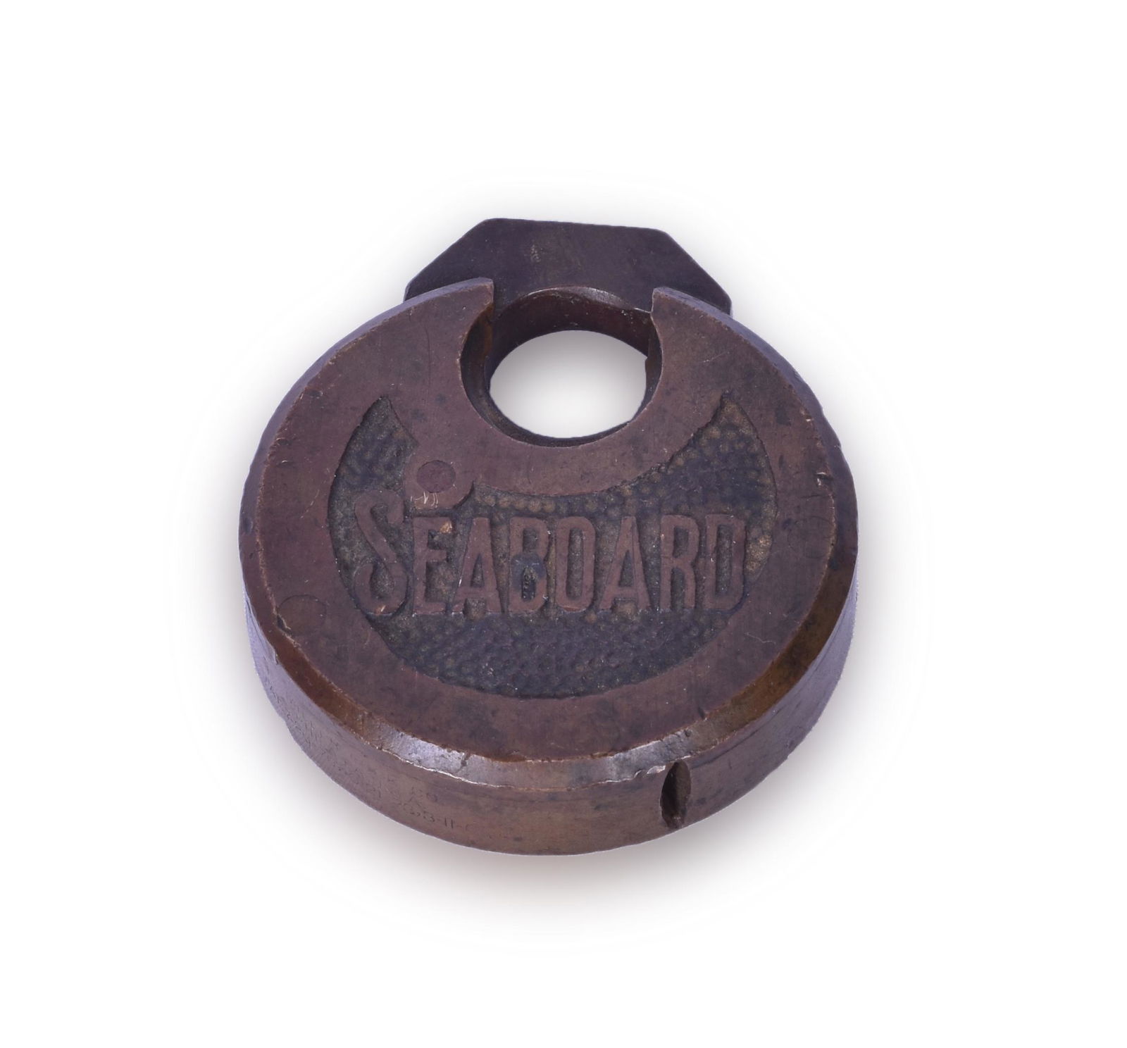 Miller Lock Co. Seaboard Railway Round Brass Six Lever (1 of 3)