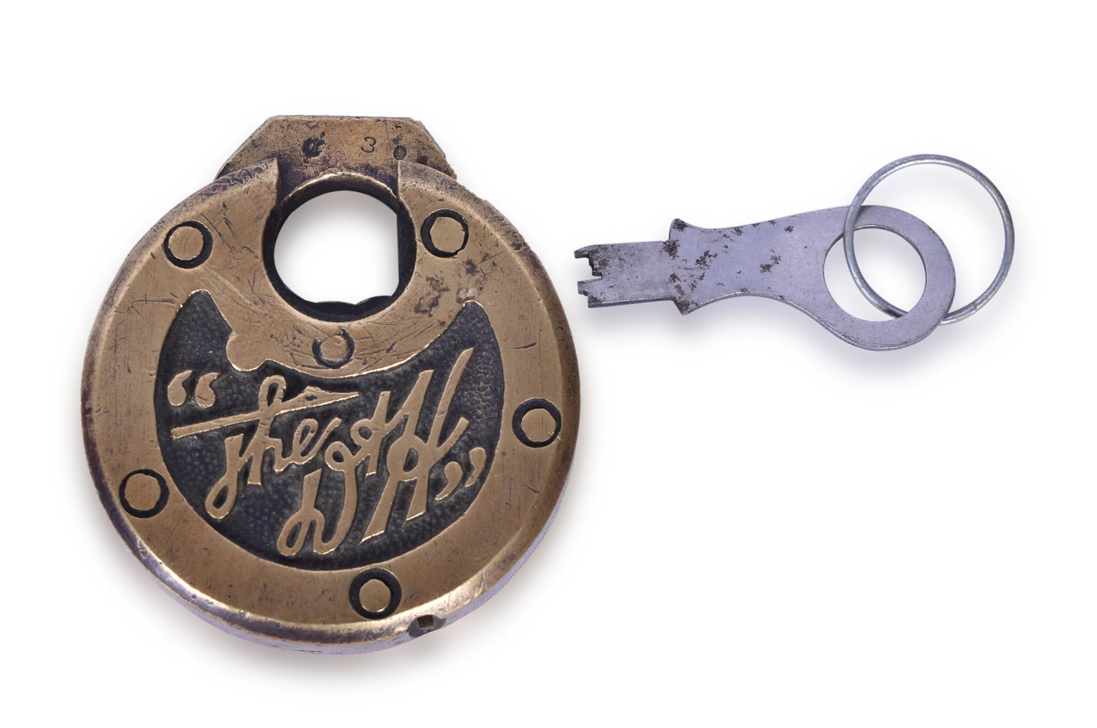 Delaware and Hudson Railroad Brass Body Six Lever (1 of 3)