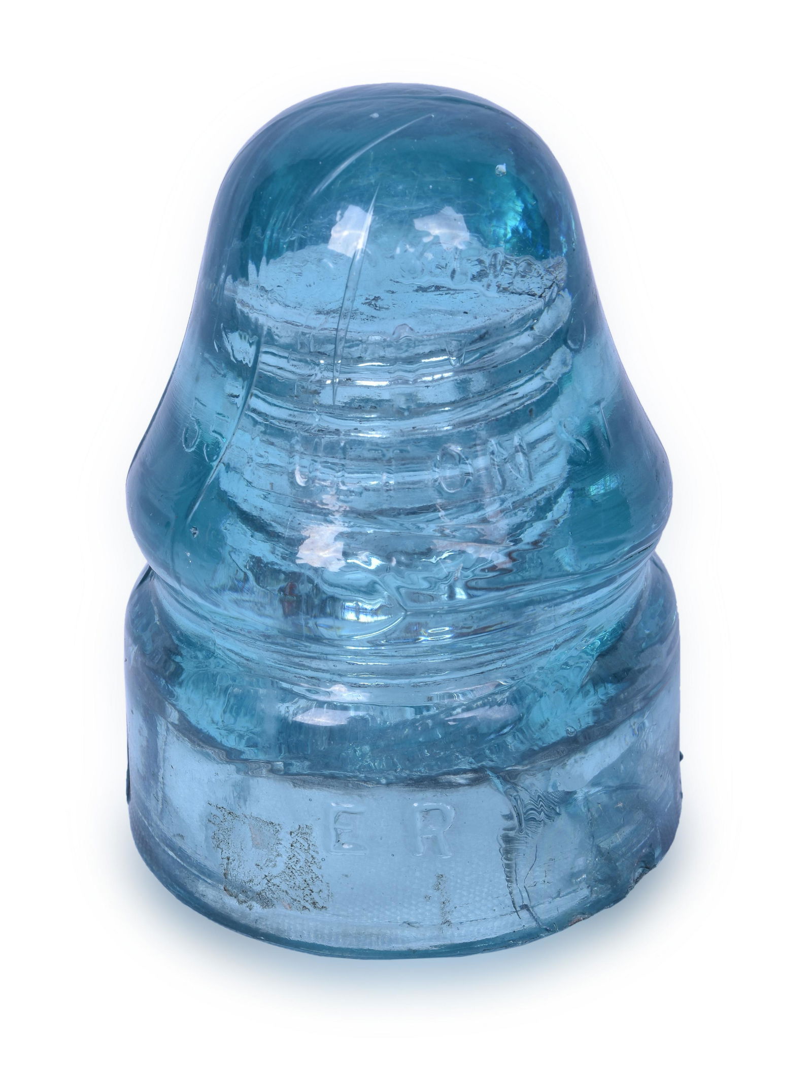 Early Cauvets Glass Insulator - Erie Railroad (1 of 4)