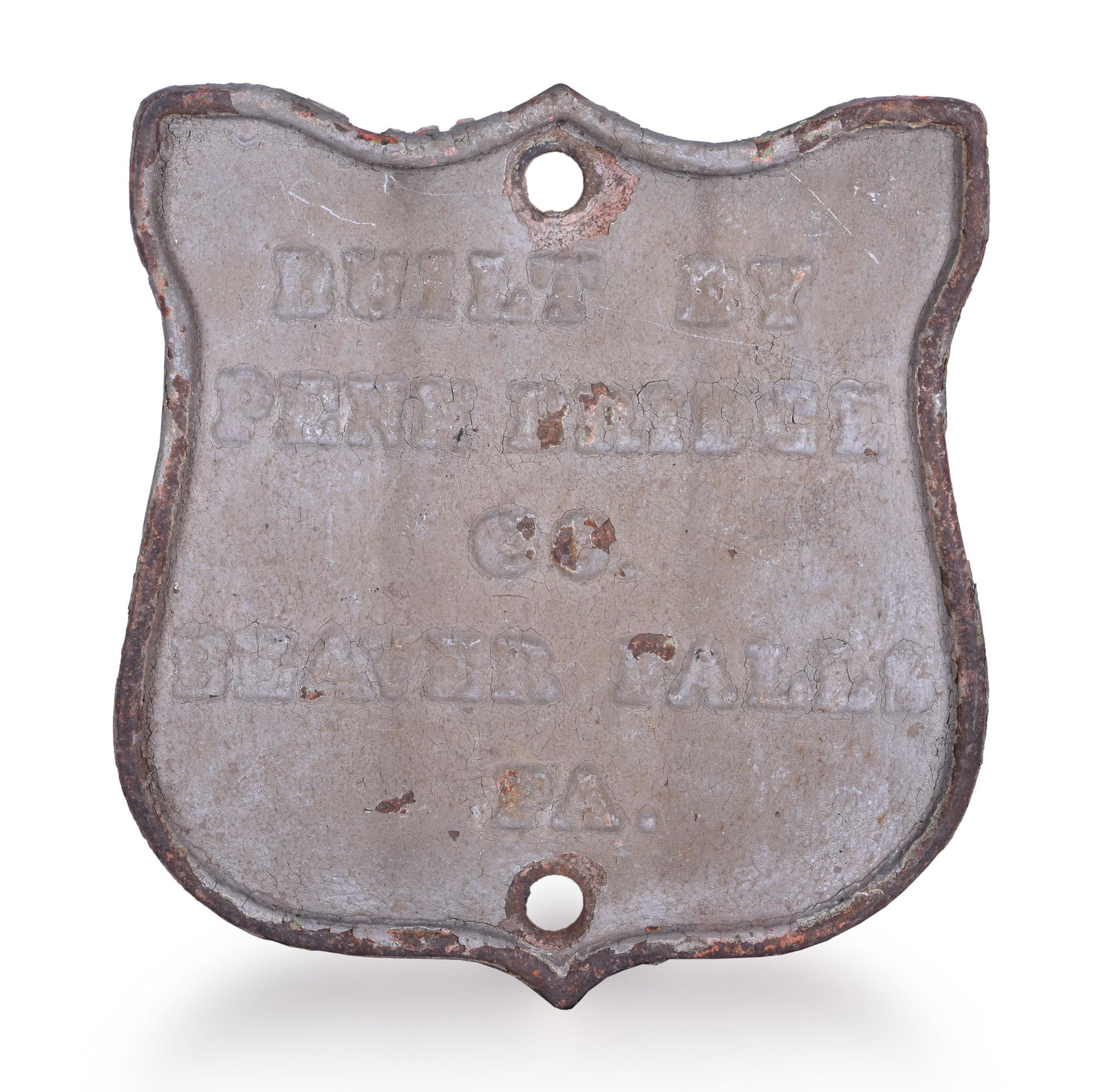 Penn Bridge Company Cast Iron Builders Plate (1 of 3)