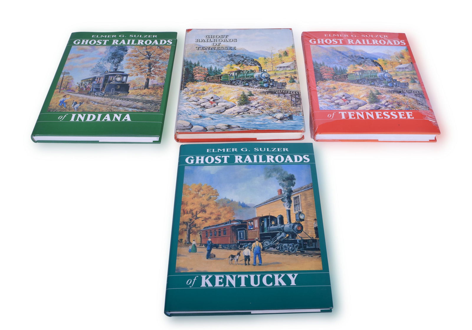 Four Ghost Railroads Books; Indiana, Kentucky, (1 of 2)