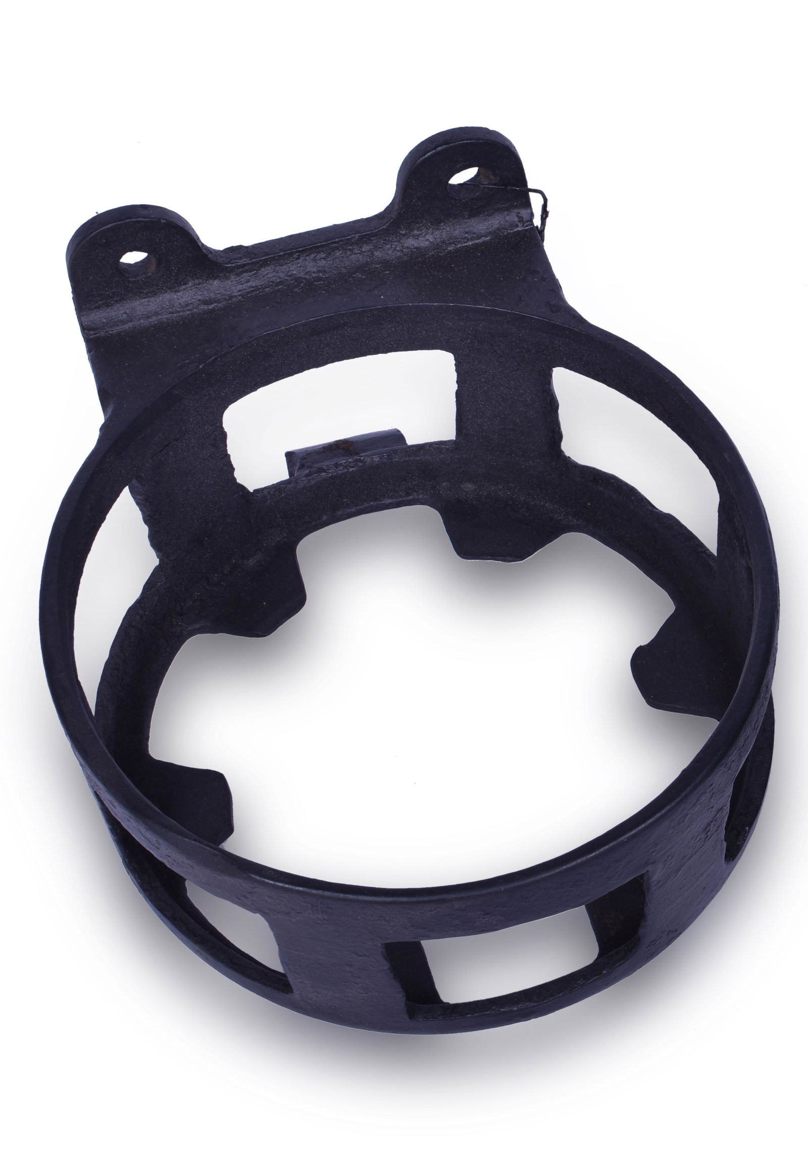 Cast Iron Railroad Locomotive Lantern Holder (1 of 2)