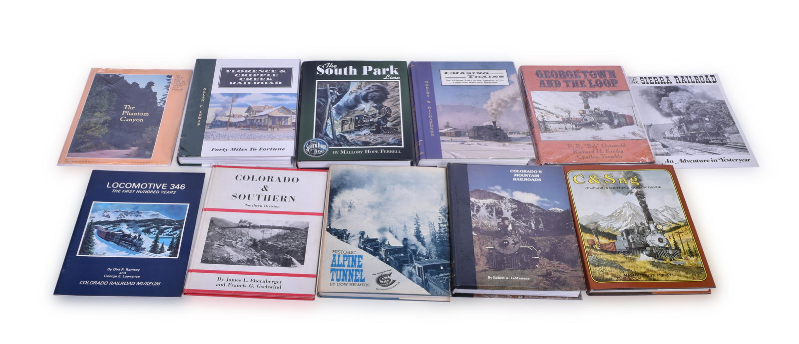 Eleven Narrow Gauge Railroading Books Focused on (1 of 2)