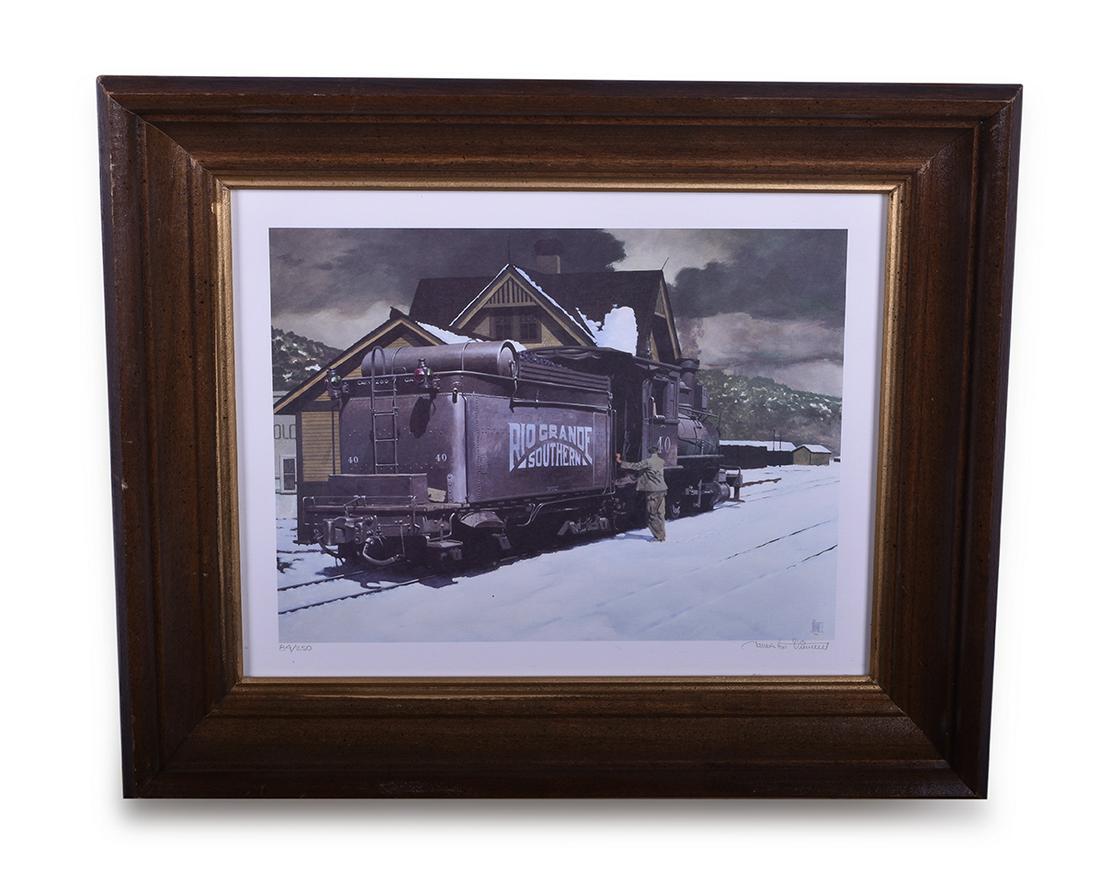 Group of Five Framed Narrow Gauge Prints - Rio Grande (1 of 9)