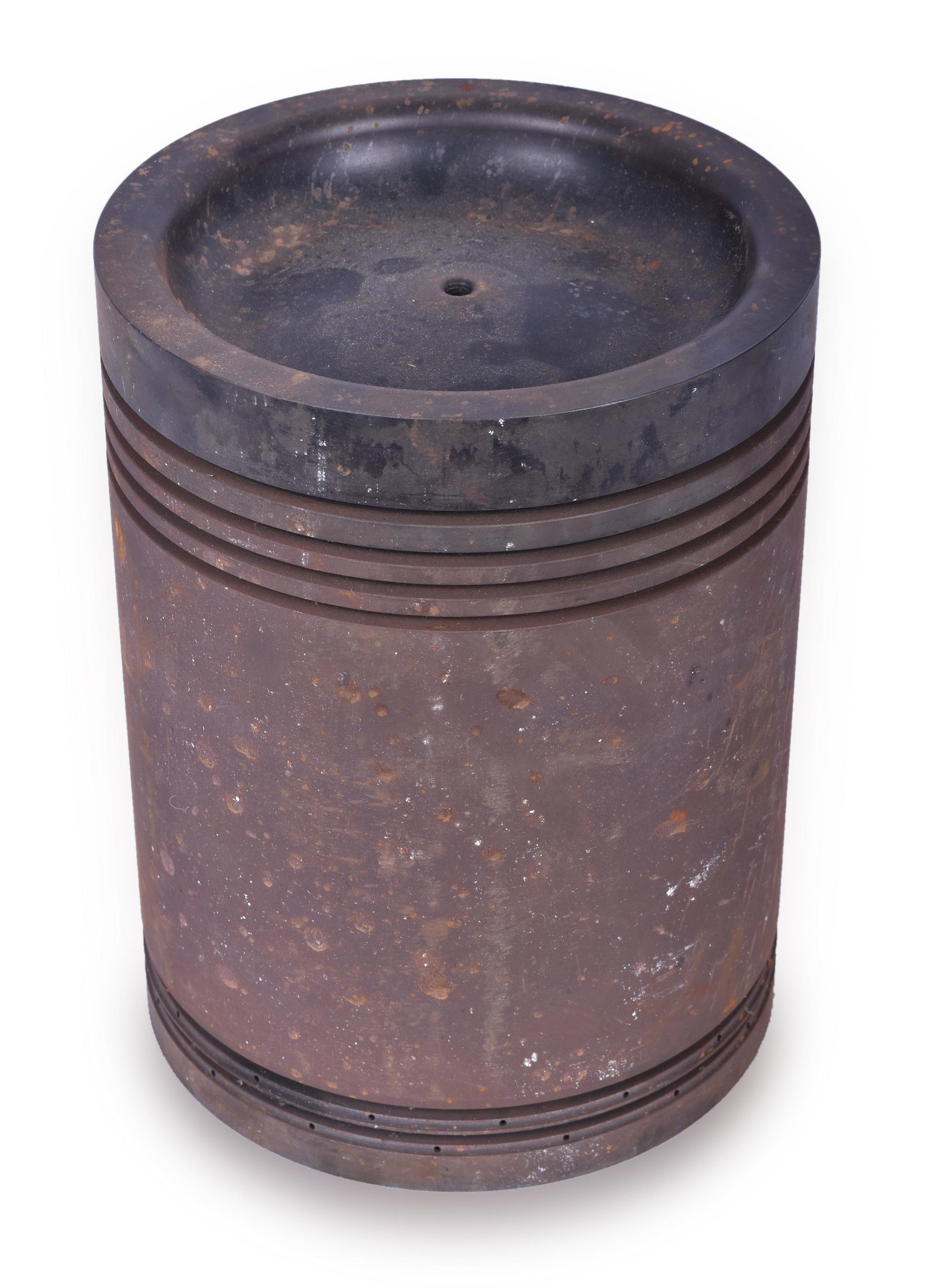 Diesel Locomotive Piston: Diesel Locomotive Piston 9" diameter by 12" tall. Very heavy. No rings or signs of damage. See photos for best description. Please note that this is not a standard shippable item. This lot may be pick