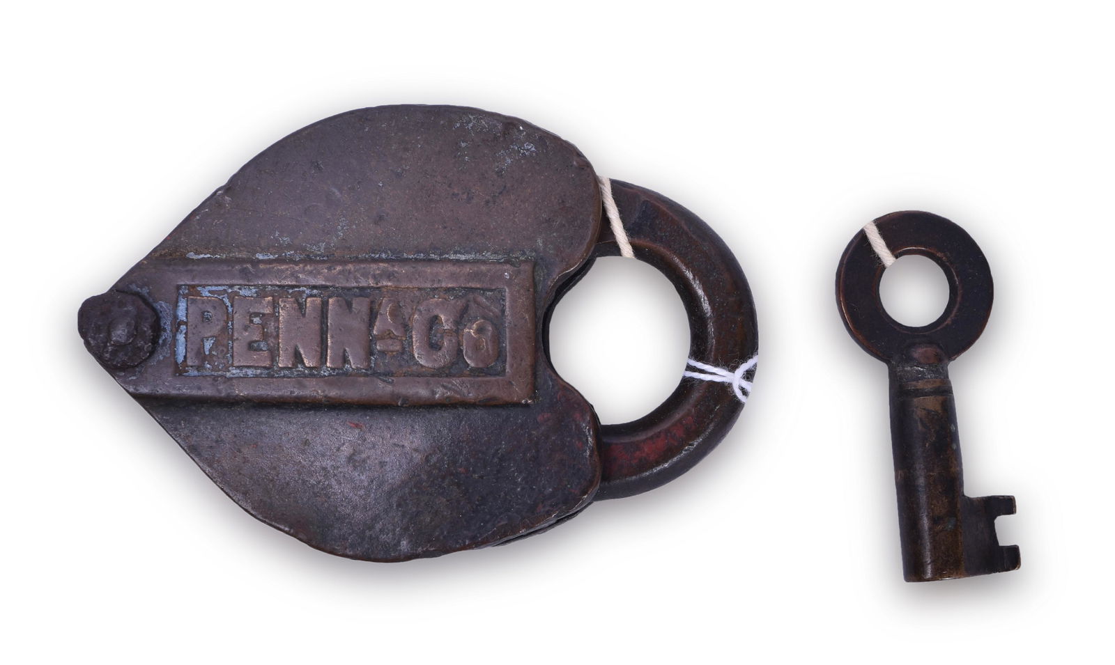 Pennsylvania Railroad - Penna Co. Brass Heart Shaped (1 of 2)