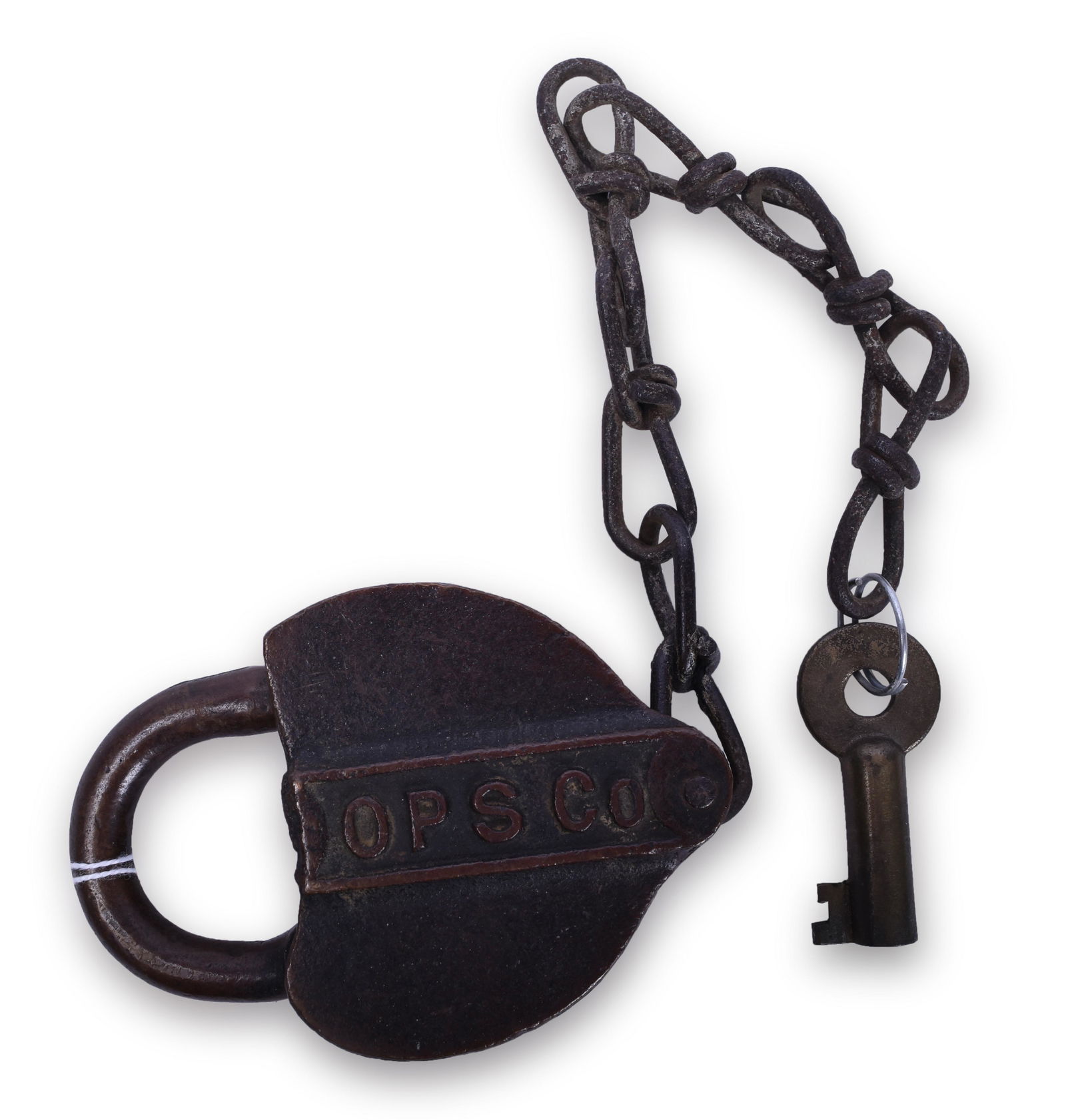 Heart Shaped Brass Ohio Public Service Co. Railroad (1 of 2)