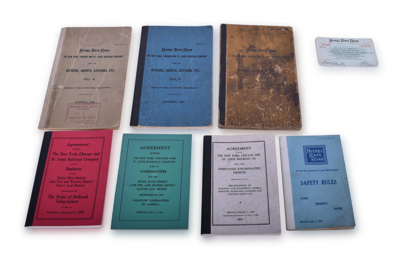 Group of Nickel Plate Railroad Paper - Includes 1929 (1 of 2)