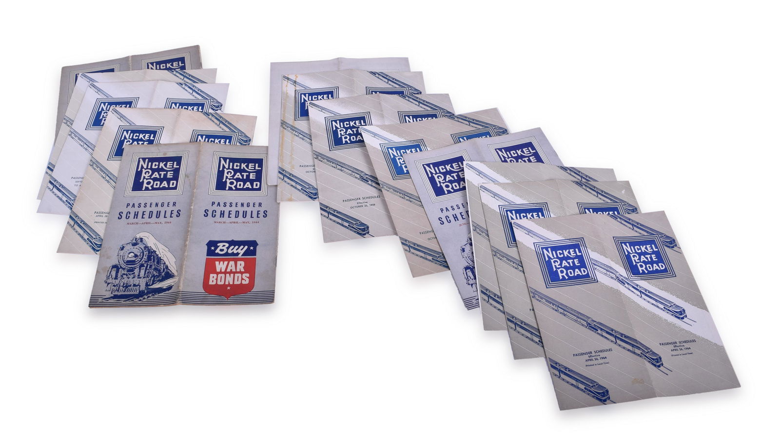 Group of Fifteen Nickel Plate Railroad Timetables 1936, (1 of 1)