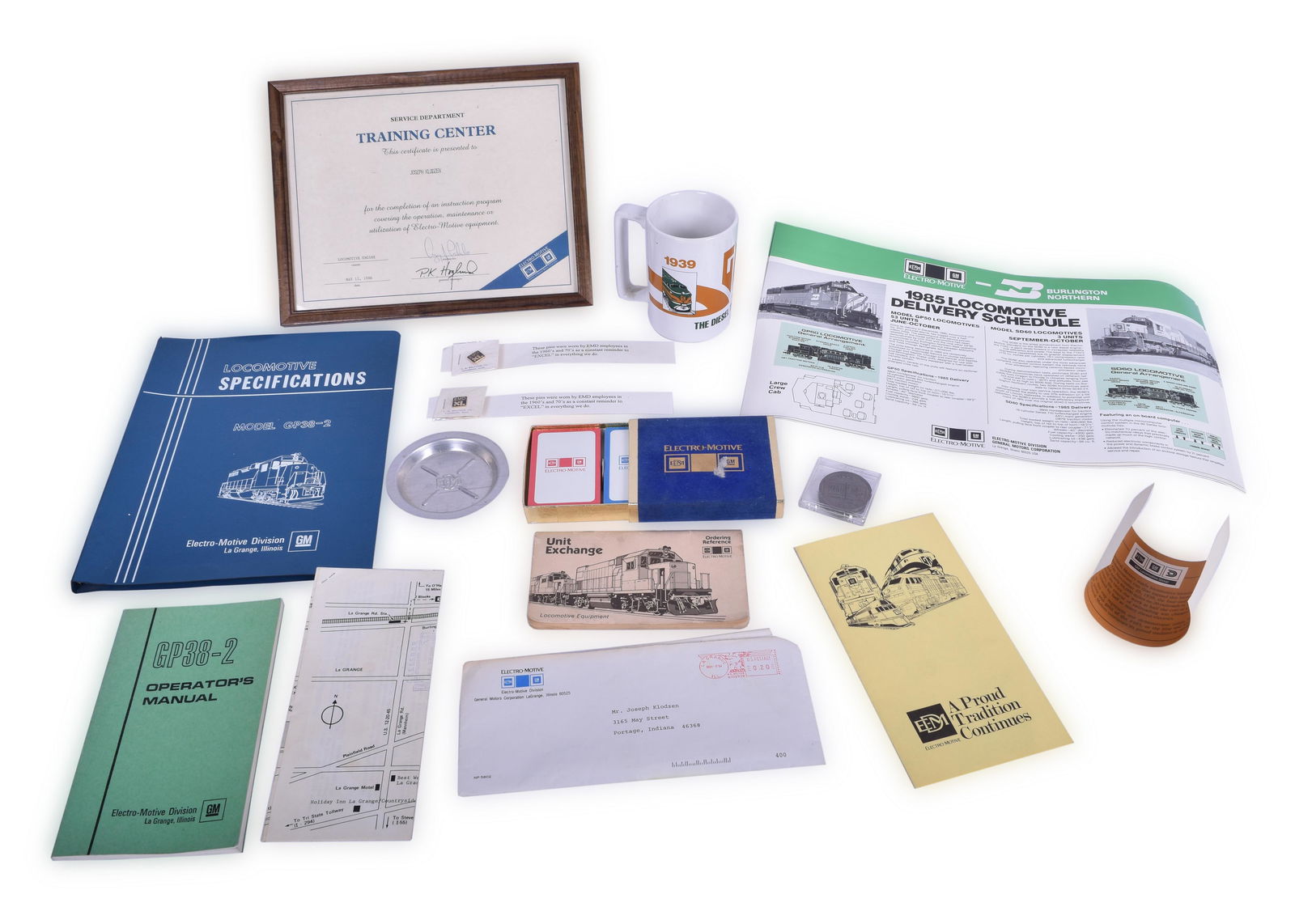 Electro-Motive / EMD Railroadiana Lot- GP38-2 (1 of 1)