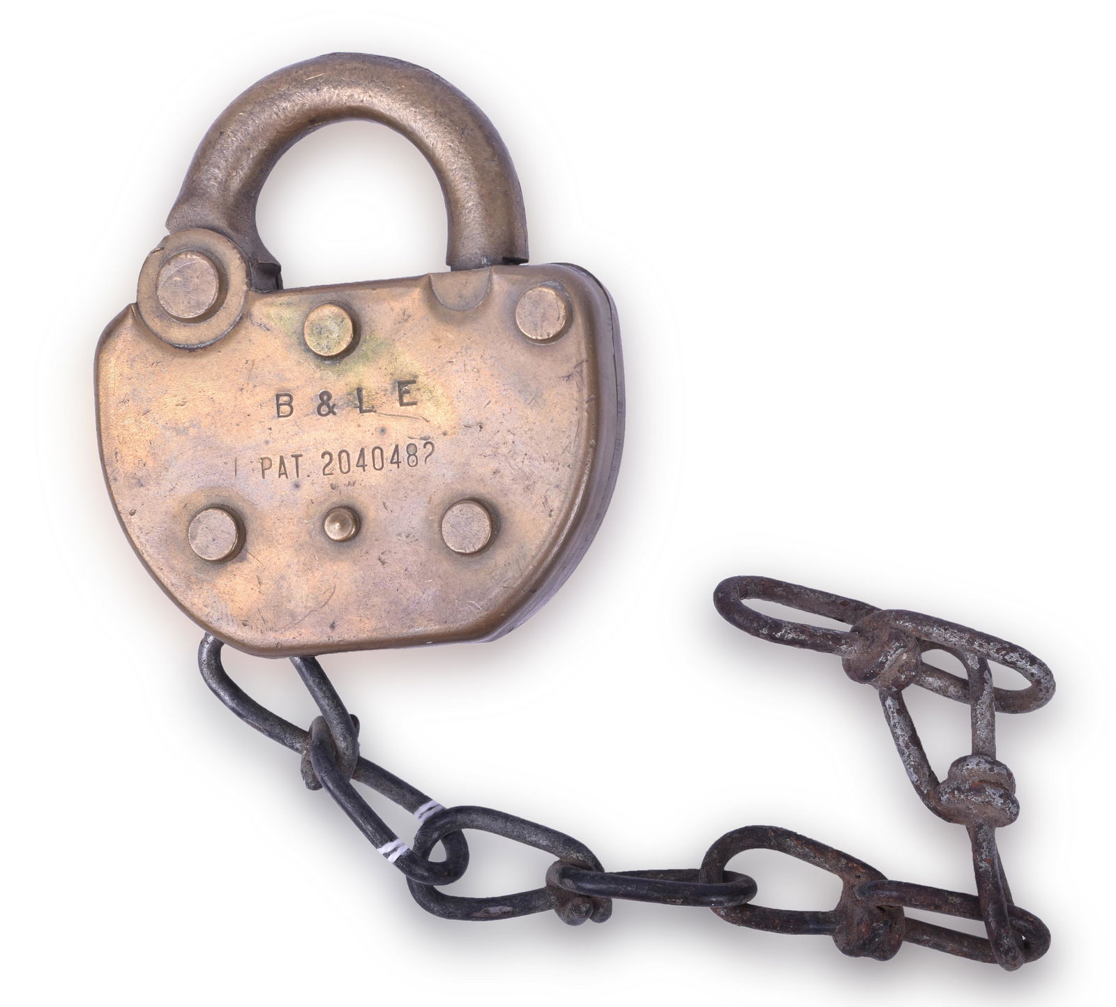 Adlake Brass Bessemer & Lake Erie Railroad Lock (1 of 1)