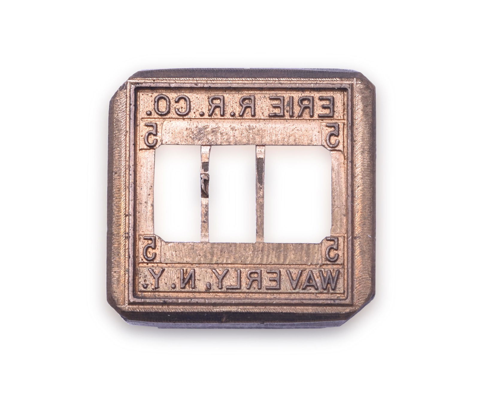 Erie Railroad Waverly, New York Ticket Dater Die (1 of 2)