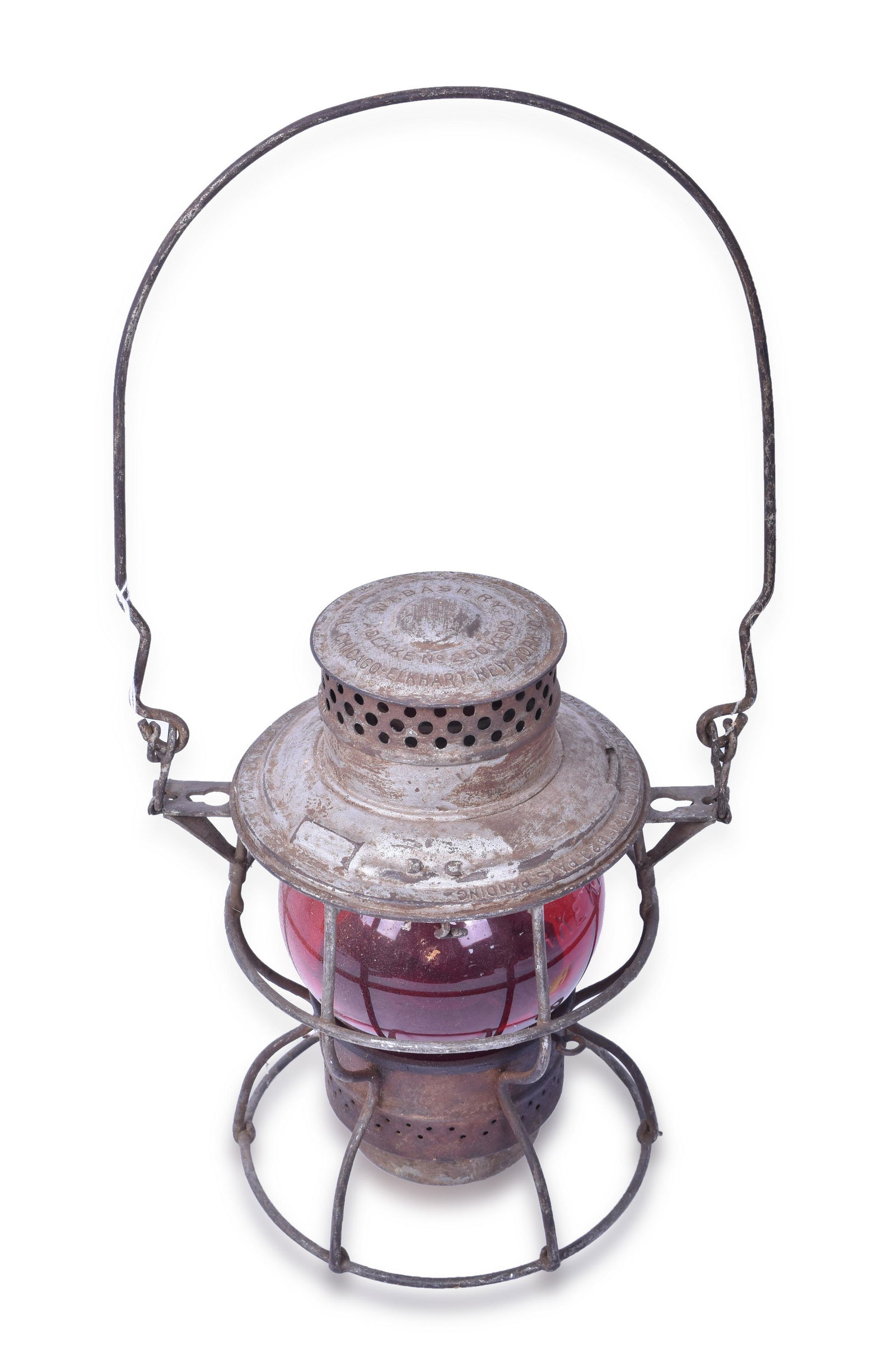 Adlake No. 250 Kero Wabash Railroad Red Globe Lantern (1 of 3)