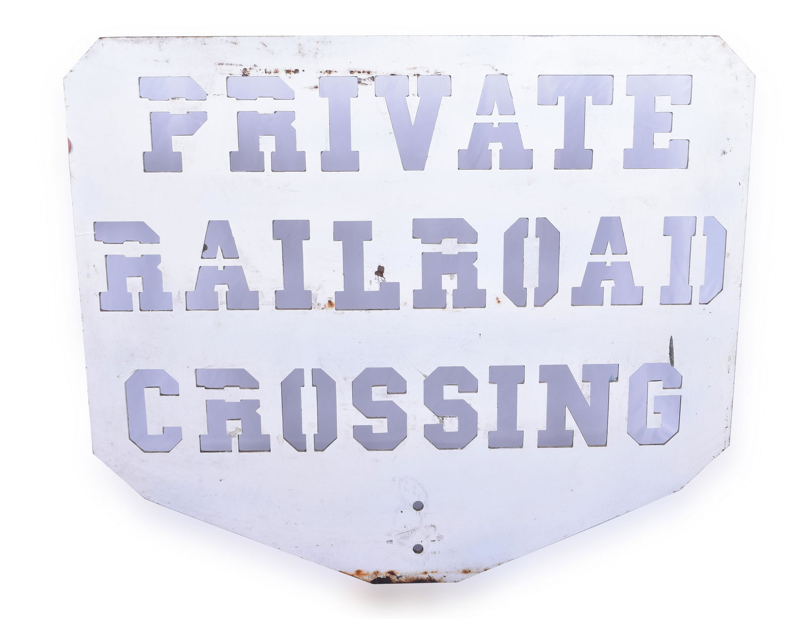 Steel Private Railroad Crossing Sign (1 of 2)