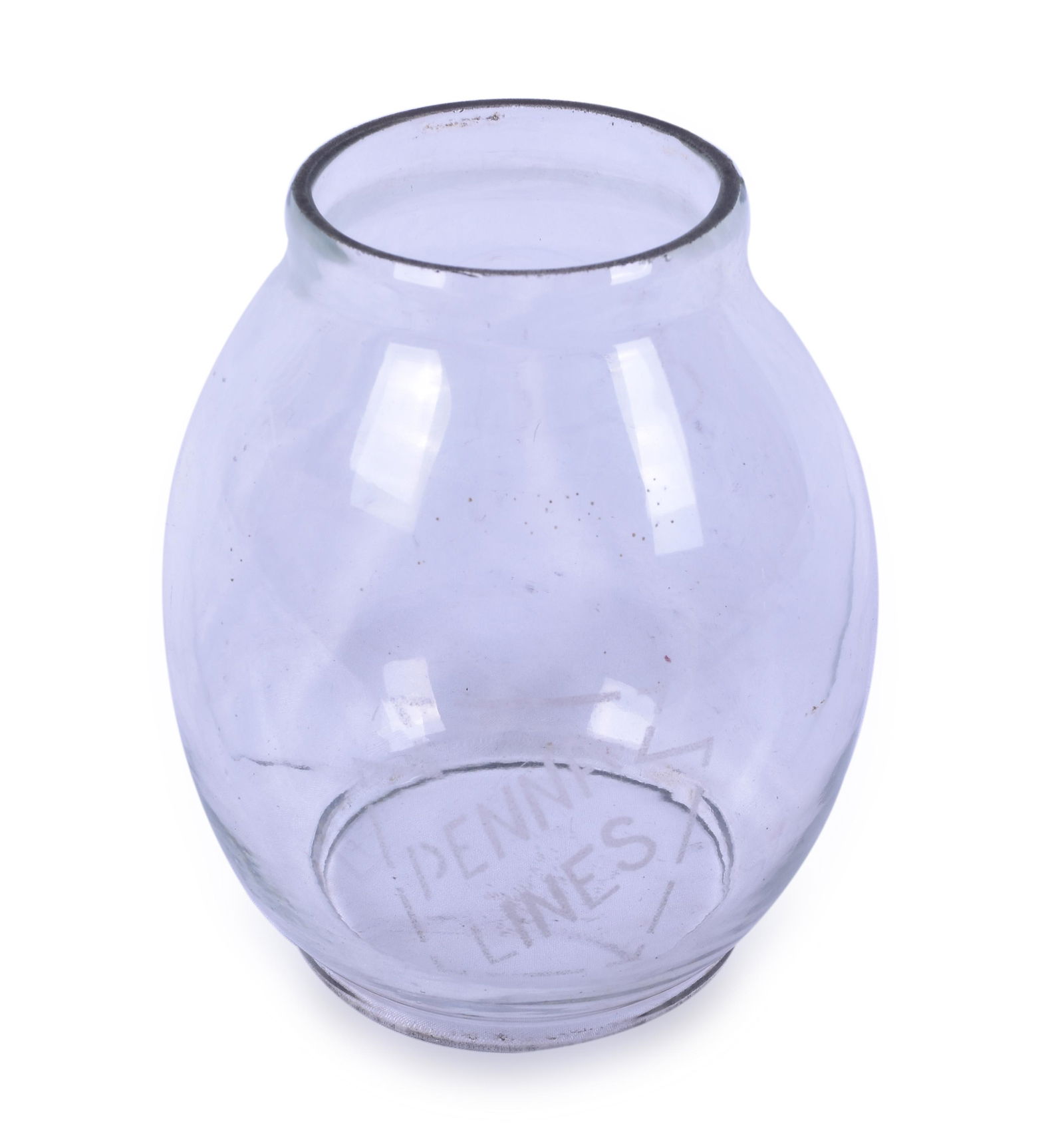 Pennsylvania Lines Railroad Clear Globe w/ Etched Penna (1 of 2)