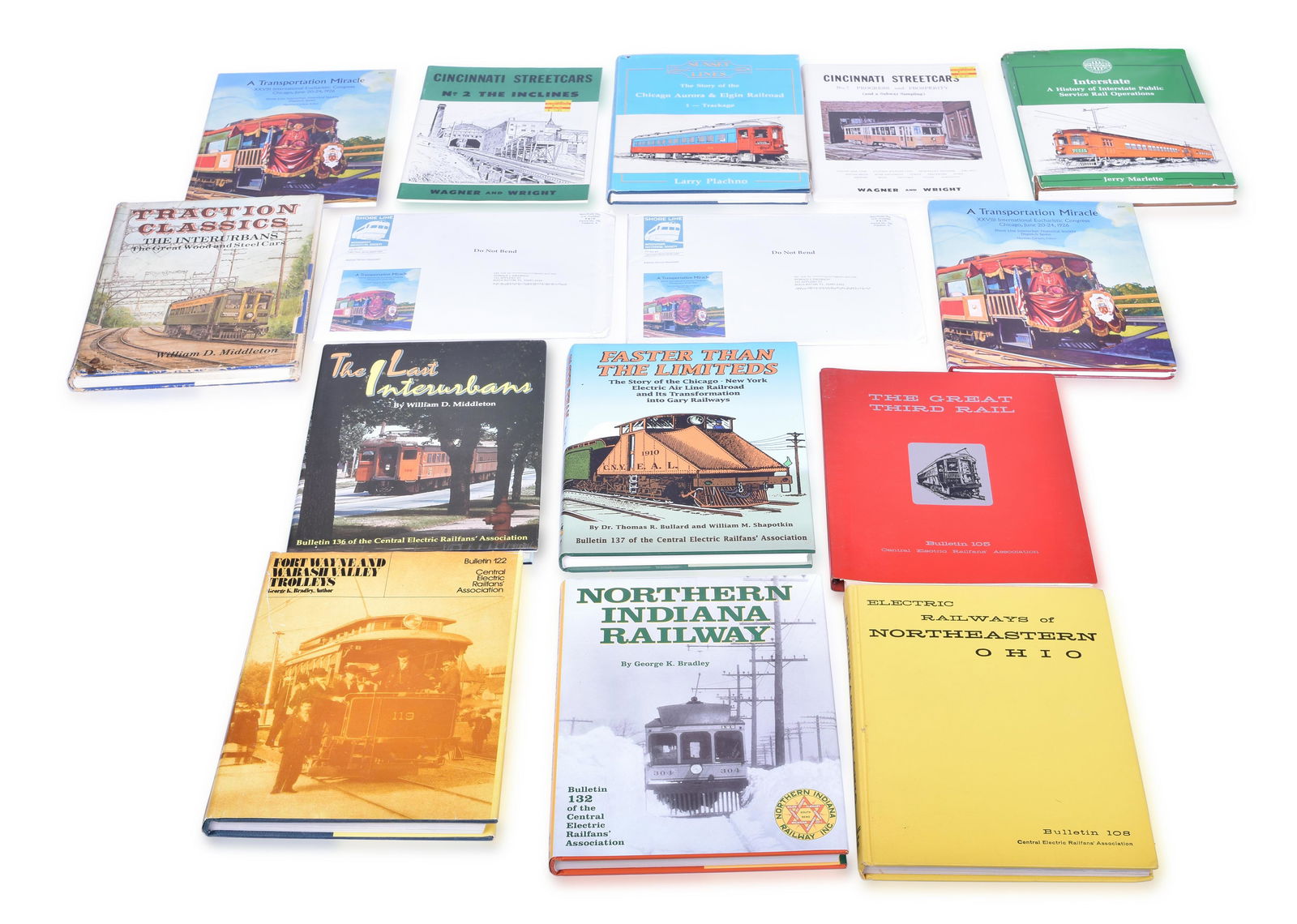 Fifteen Interurban / Traction / Trolley books - (1 of 2)