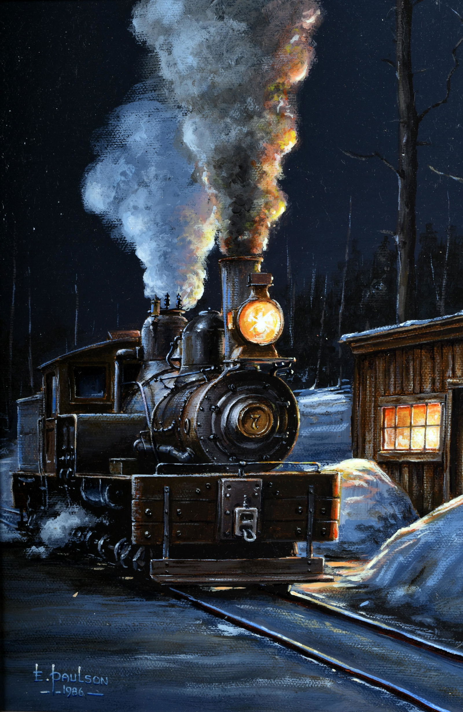 Edward O. Paulson, "Warm Up", Oil on Canvas w/ Heavy (1 of 5)