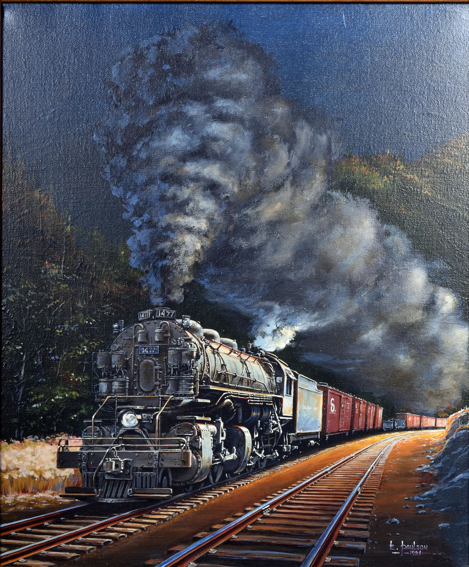 Edward O. Paulson, "Chessie Muscle", Oil on Canvas (1 of 6)