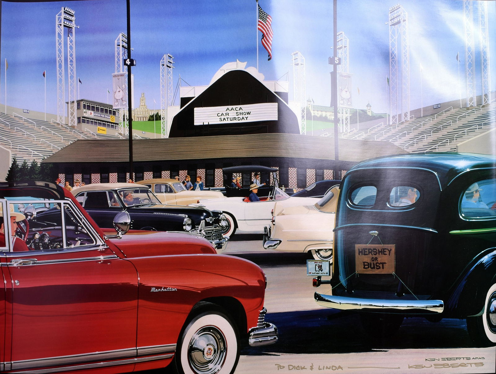 Ken Eberts, 1999 Hershey Car Show Poster Featuring Ken (1 of 2)