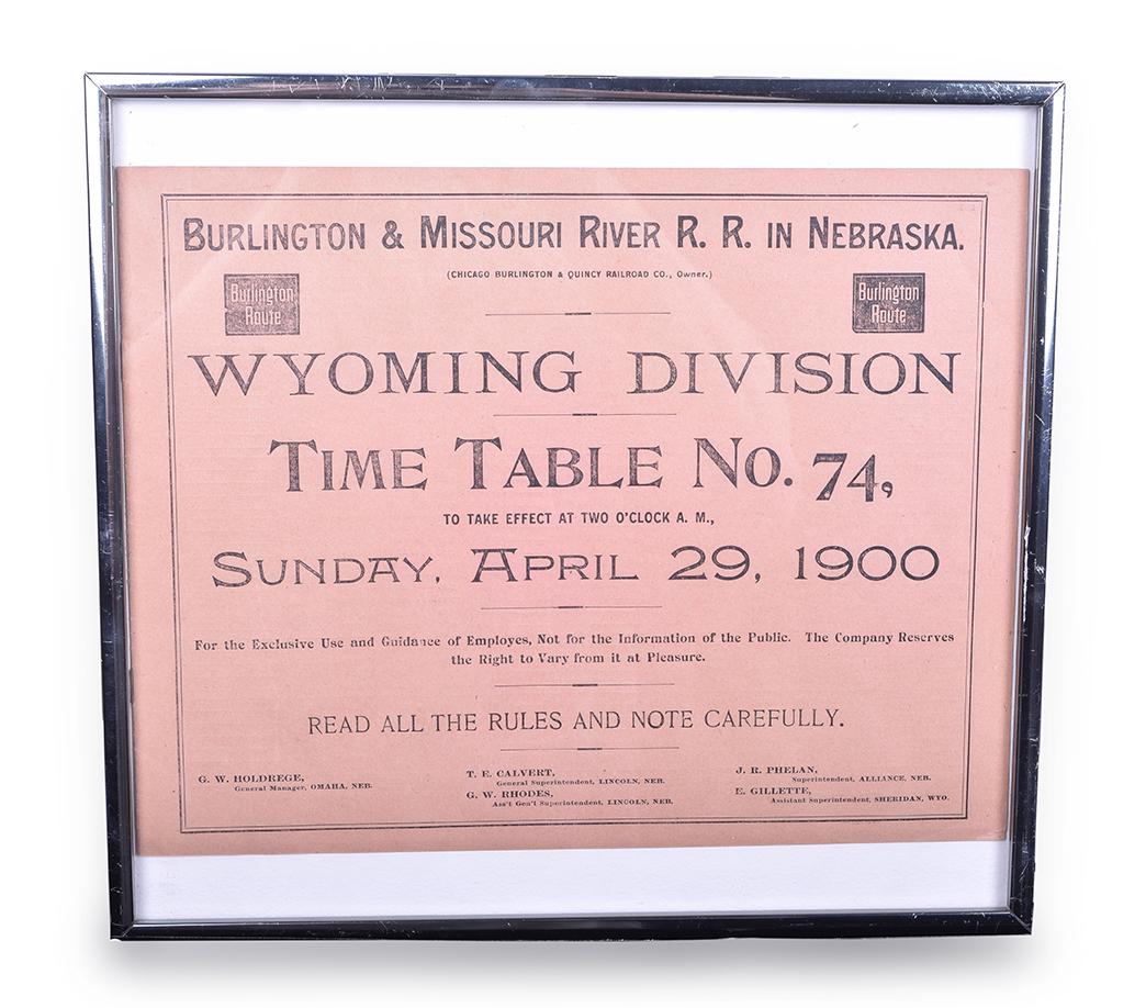 Burlington & Missouri River Railroad - 1900 Wyoming (1 of 2)