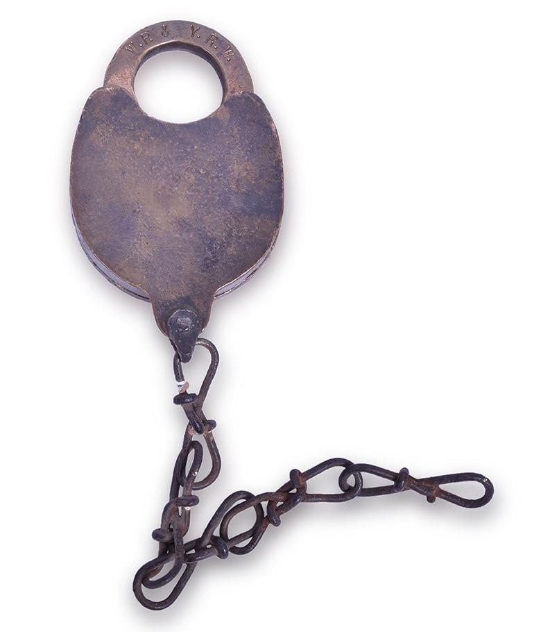 White Pass and Yukon Railway Brass Heart Shaped Lock (1 of 3)