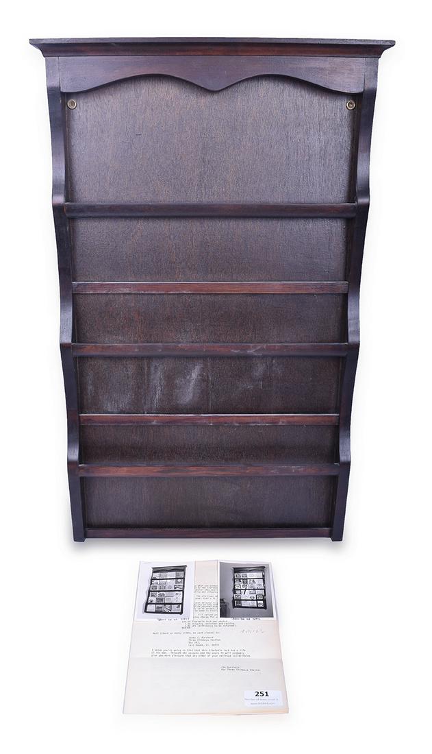 Reproduction Wooden Timetable Wall Rack (1 of 2)