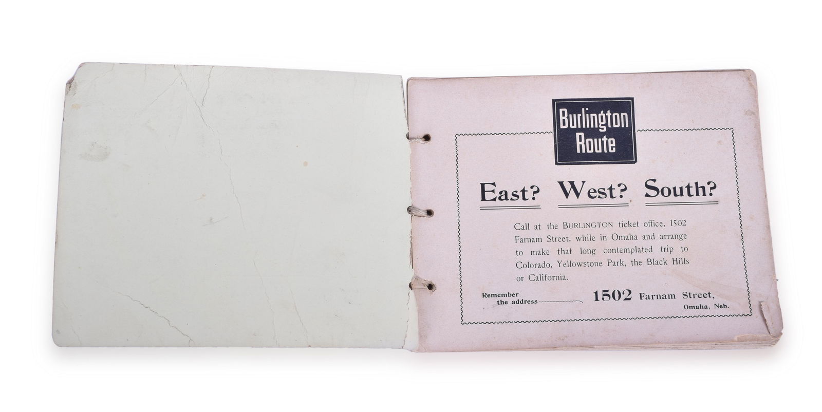 CB&Q Railroad - Trans-Mississippi and International: CB&Q Railroad - Trans-Mississippi and International Exposition 1898 Photo Booklet Booklet measures 7" x 5 1/2" and was published for the Burlington Route. Features photos of the 1898 expo in Omaha Neb