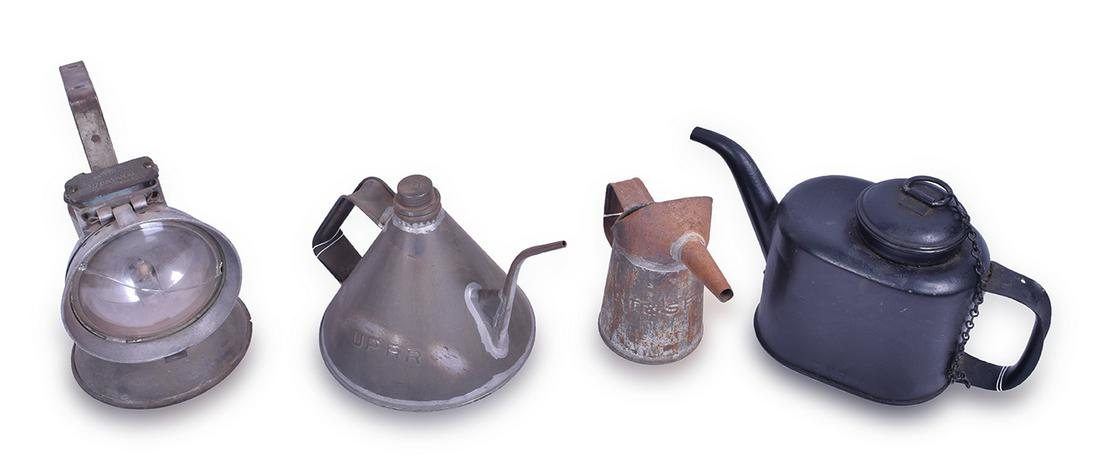 Three Railroad Kerosene Cans and Oxweld Railroad (1 of 6)