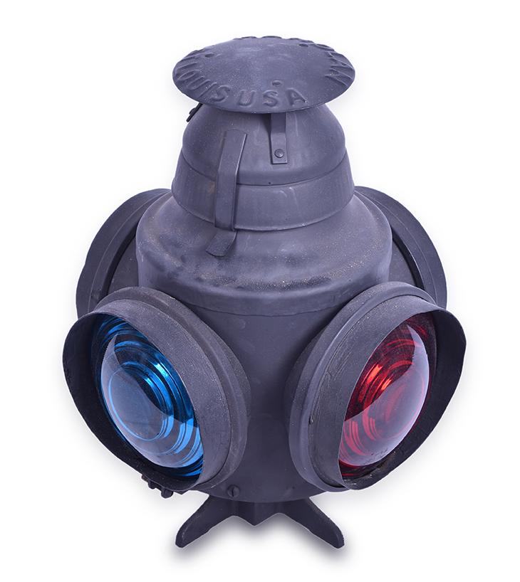 Restored Handlan No. 100 Railroad Switch Lamp (1 of 3)