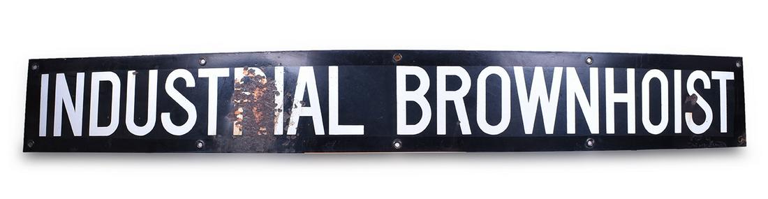 Industrial Brownhoist Crane 8' Porcelain Boom Sign (1 of 5)