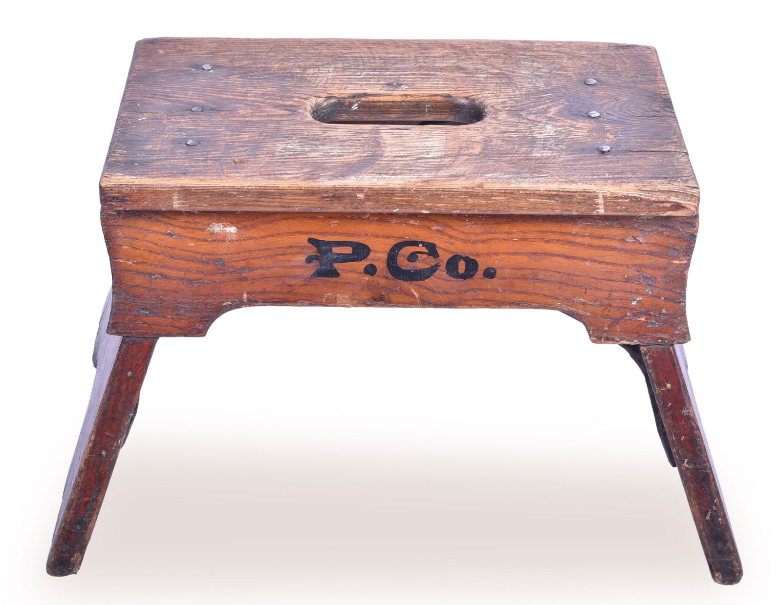 Pullman Company Marked Wooden Berth Step Stool (1 of 5)