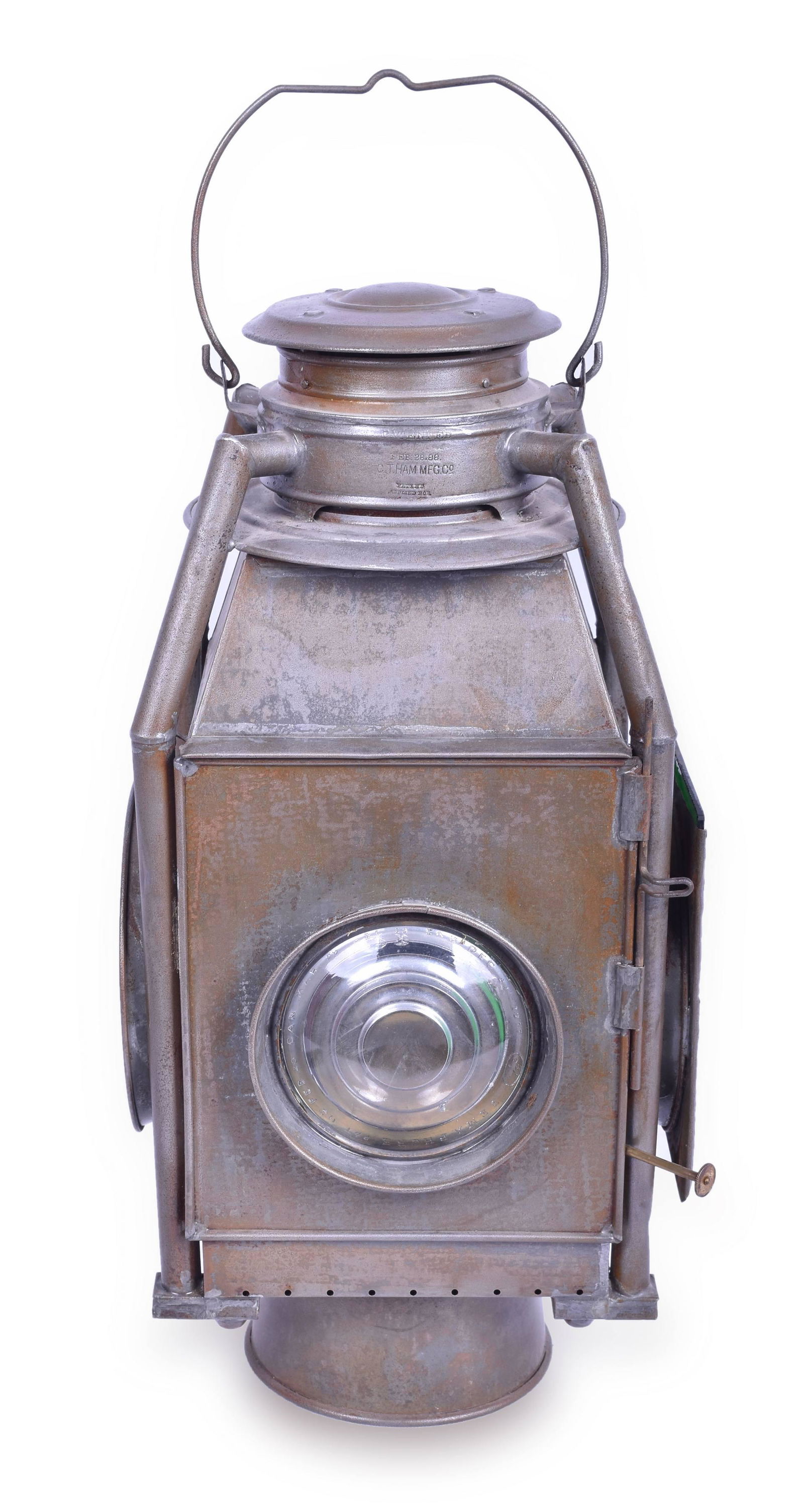C.T. Ham Sheet Iron Railroad Lamp (1 of 6)