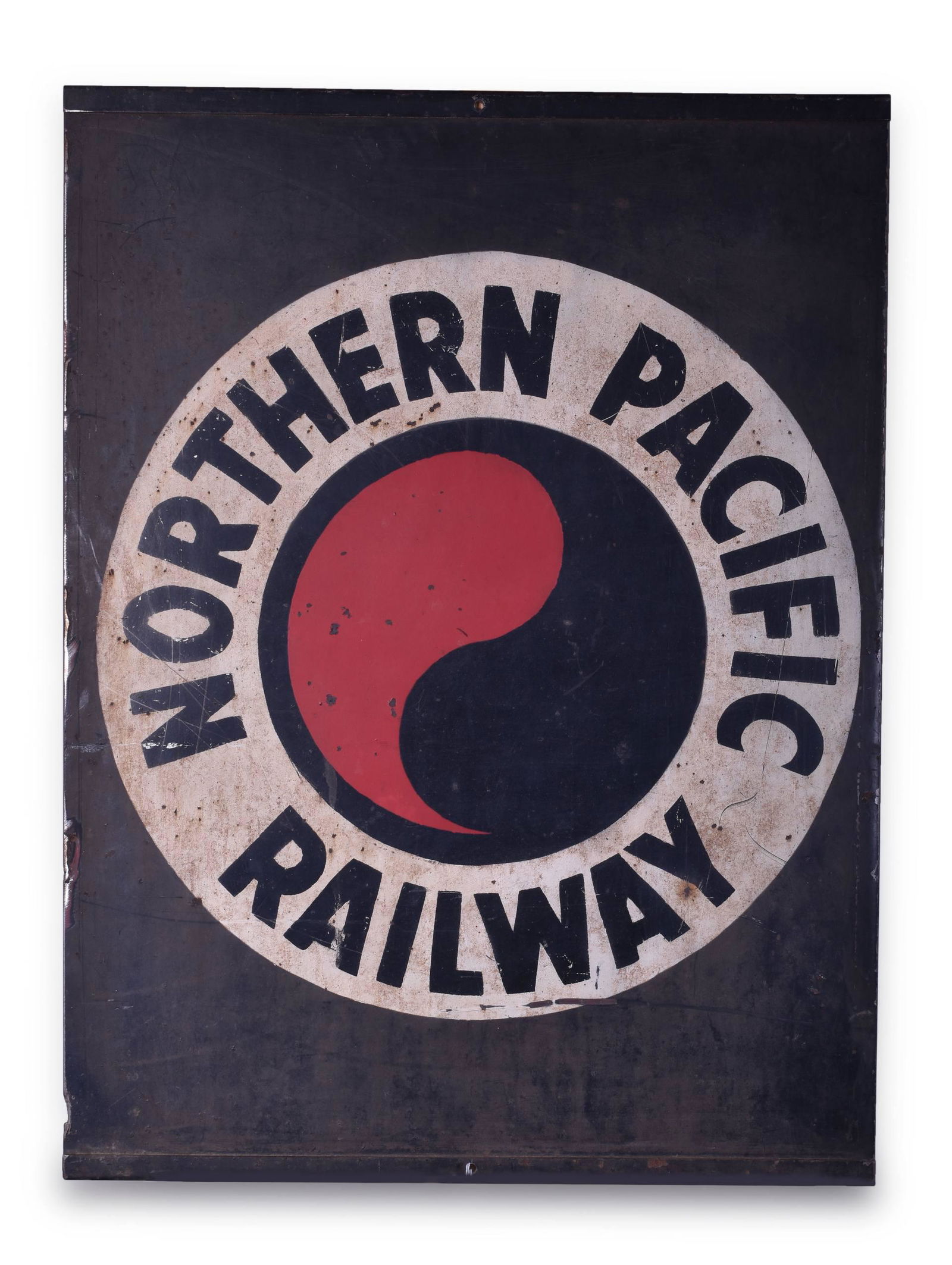 Northern Pacific Railway Steel Painted Sign (1 of 4)