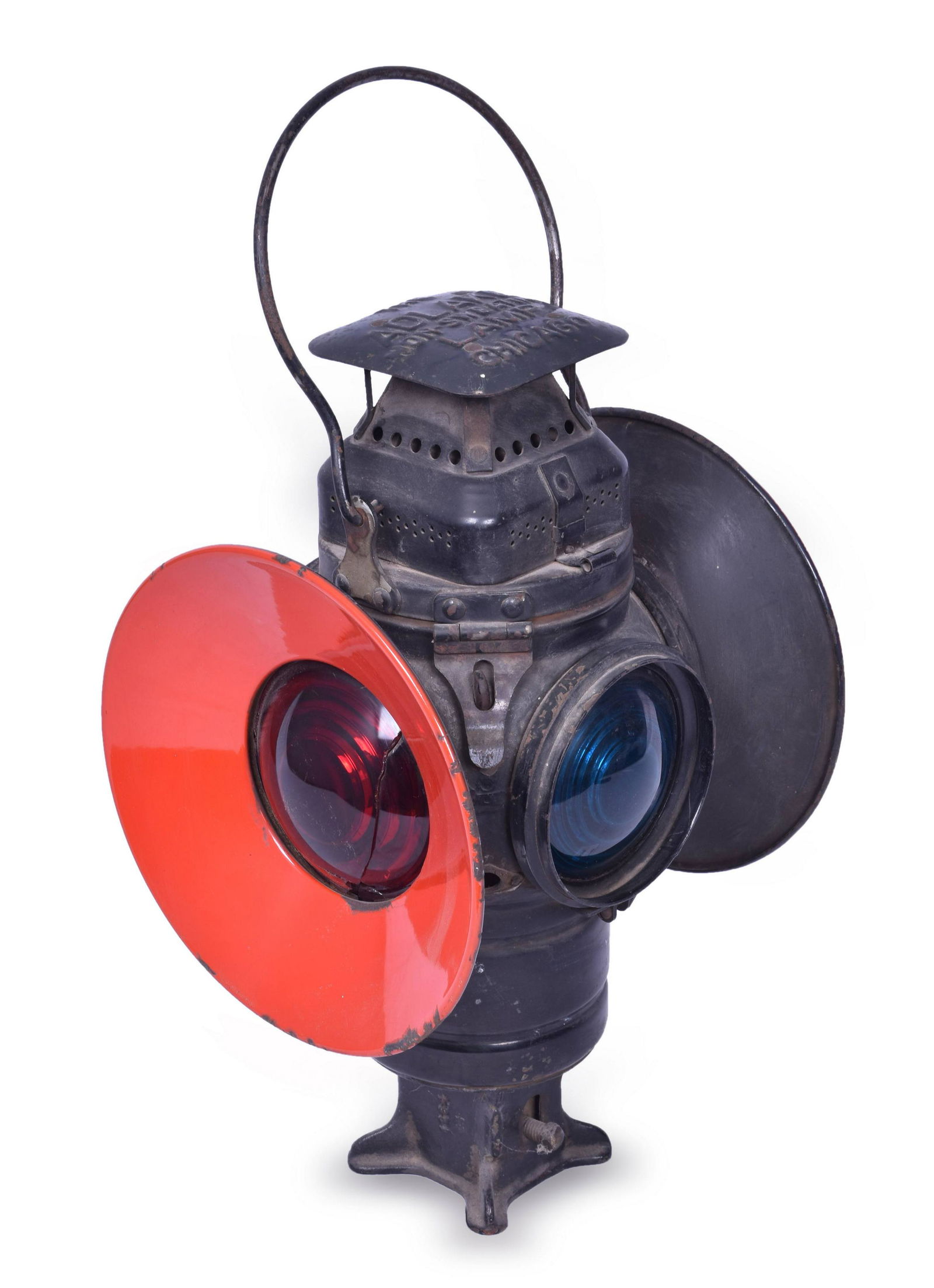 Adams & Westlake CB&Q / Burlington Switch Lamp w/ Red Day Targets (1 of 3)