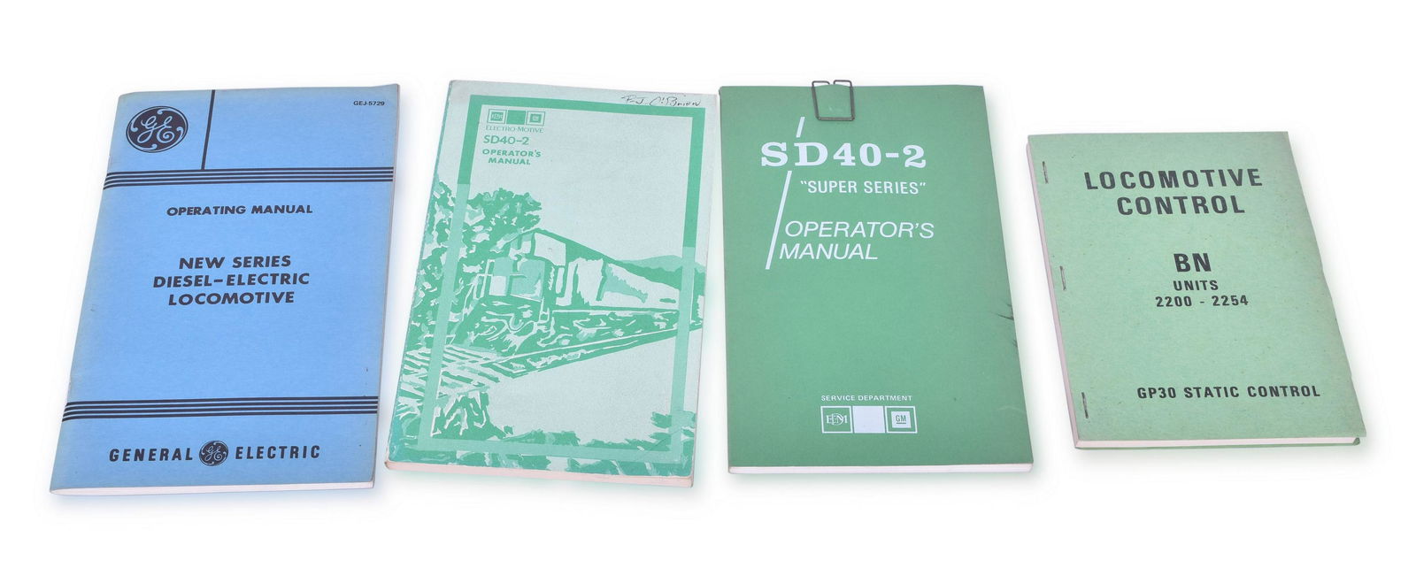 General Motors / General Electric Locomotive Operating Manuals - GP30, SD40-2, SD40-2 Super, B18-C36 (1 of 2)